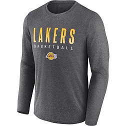 Fanatics Men's Los Angeles Lakers Grey Iconic Where Legends Play Long Sleeve T-Shirt