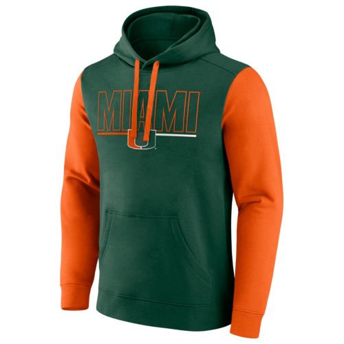 Homefield Apparel Men's Miami Hurricanes Green Logo Pullover - Main Image