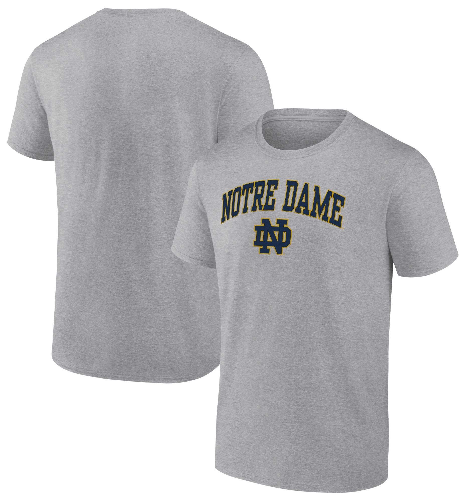 NCAA Men's Notre Dame Fighting Irish Grey Heather Promo Campus T-Shirt