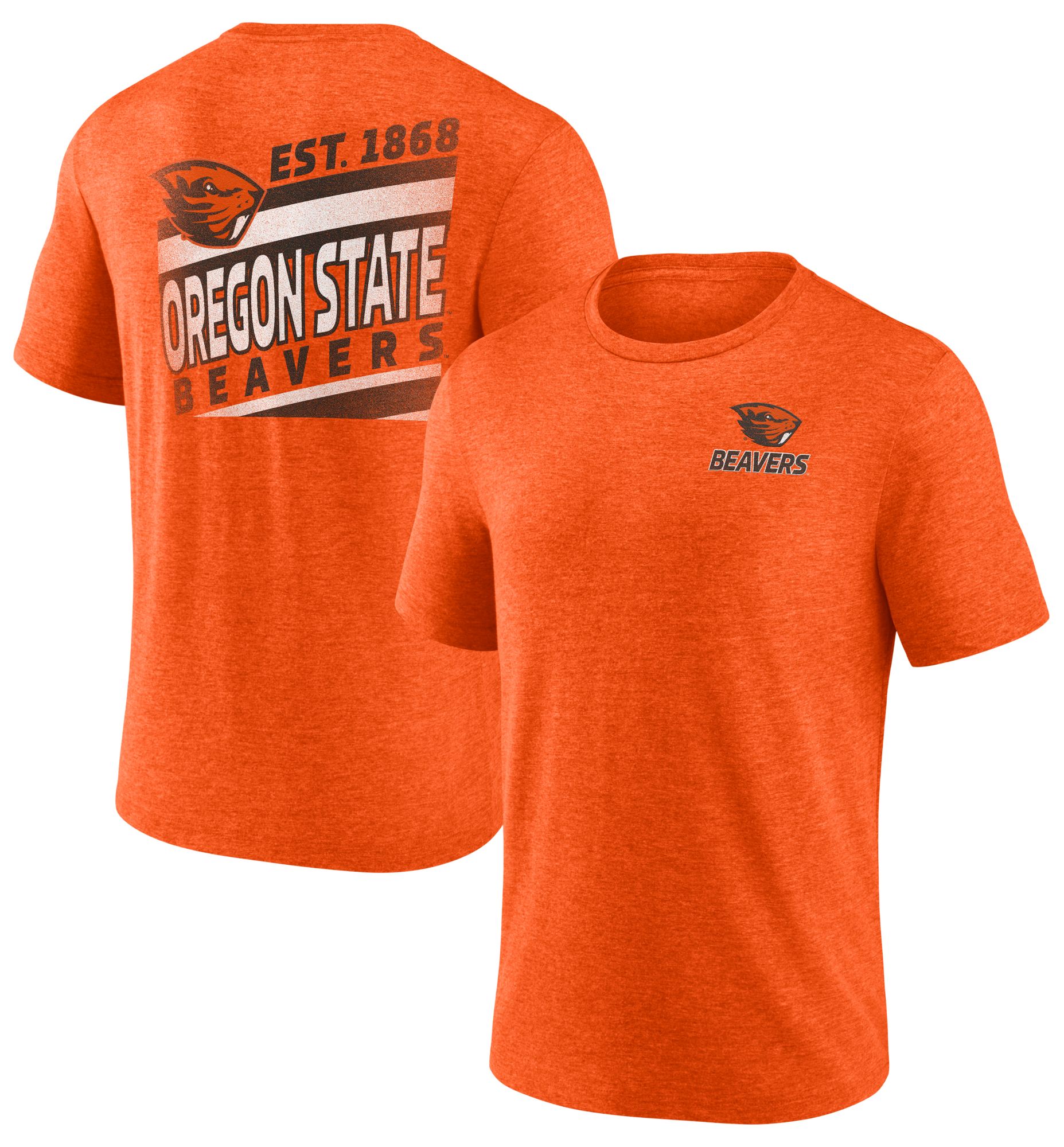 NCAA Men's Oregon State Beavers Orange Ideal Faded Tri-Blend T-Shirt