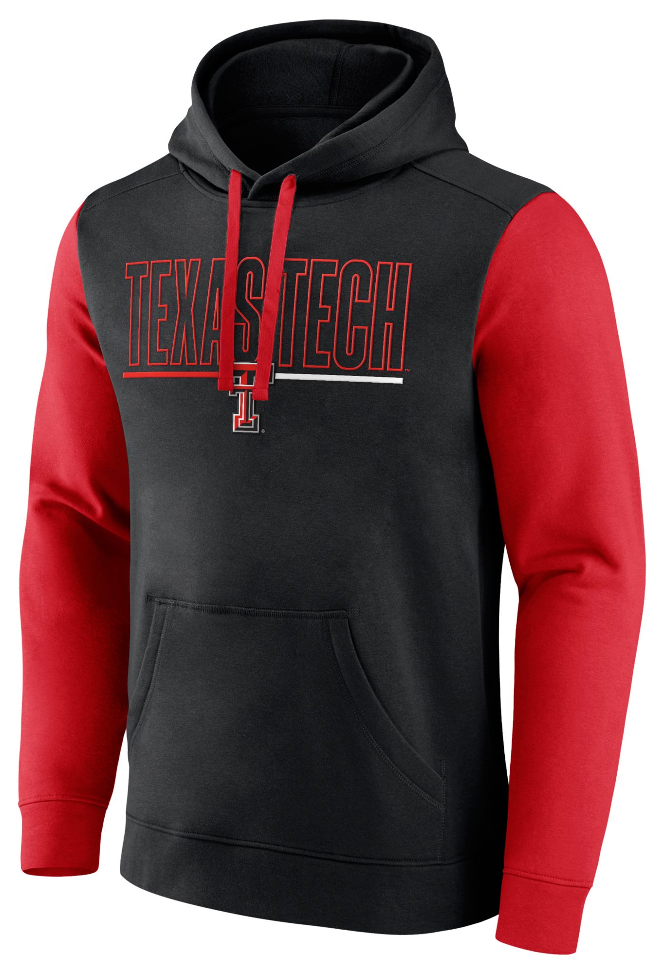 Logo Athletic Men's Texas Tech Red Raiders Black Outline Hoodie