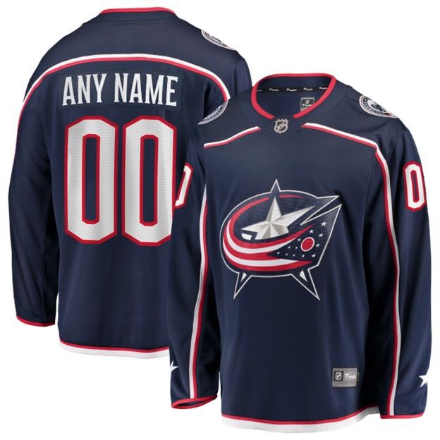 NHL Men's Custom Columbus Blue Jackets Breakaway Home Jersey