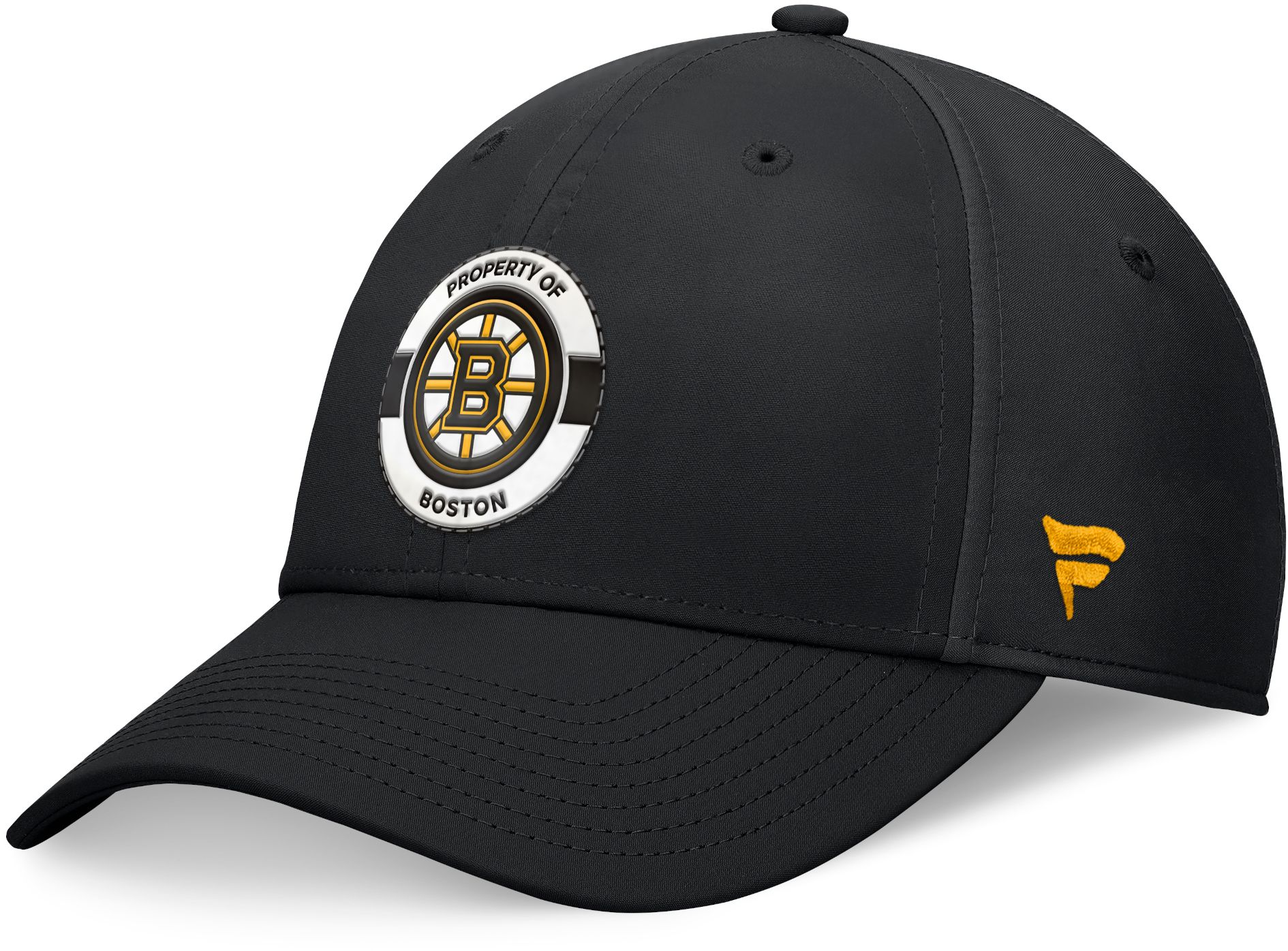 NHL Adult Boston Bruins 2024-2025 Authentic Pro Practice Black Flex Hat