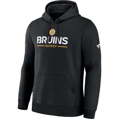 NHL Men's Boston Bruins Black Rink Polyester Fleece Pullover