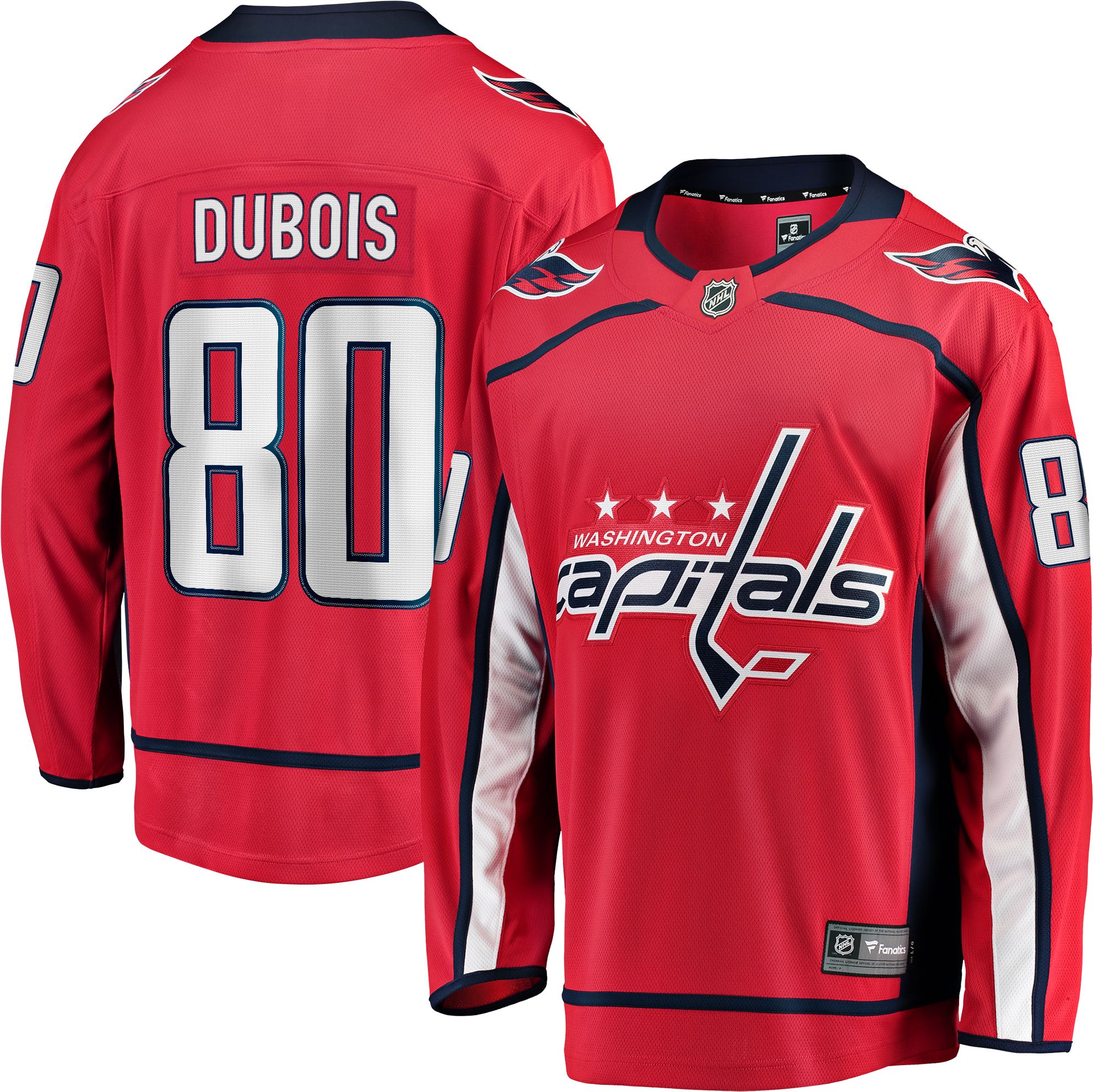 NHL Men's Washington Capitals Pierre Luc DuBois #80 2024-2025 Home Authentic Jersey