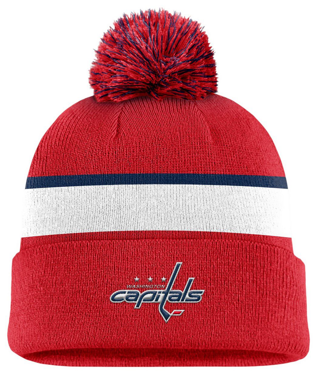 NHL Men's Washington Capitals Navy Cuffed Knit Beanie
