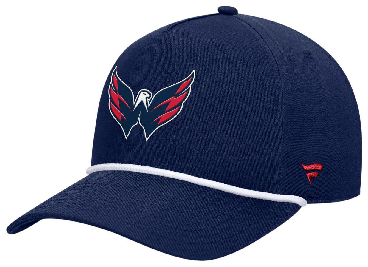 NHL Adult Washington Capitals Navy Rope Structured Adjustable Hat