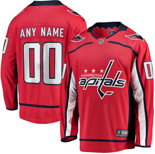 NHL Men's Custom Washington Capitals Breakaway Home Jersey