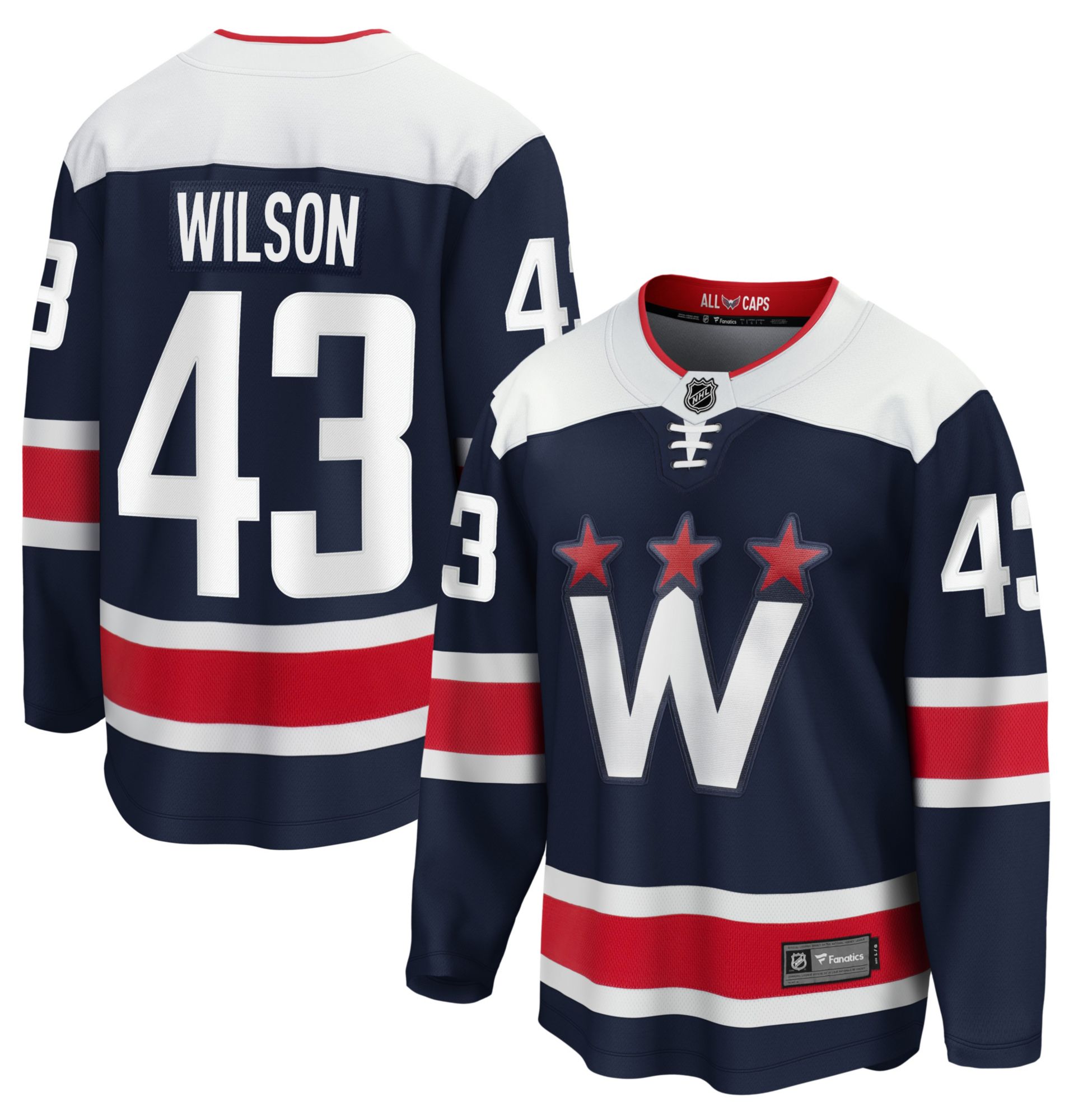 NHL Men's Washington Capitals Tom Wilson #43 Alternate Breakaway Replica Jersey