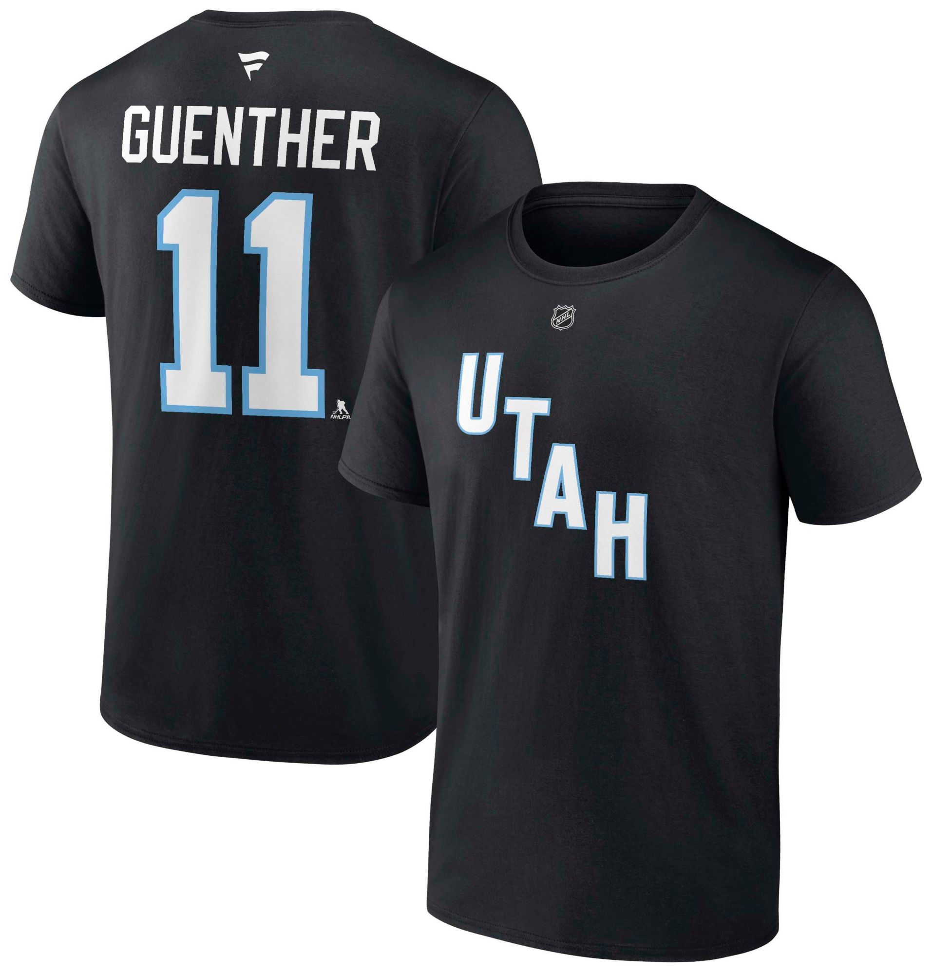NHL Adult Utah Hockey Club Dylan Guenther #11 Black T-Shirt