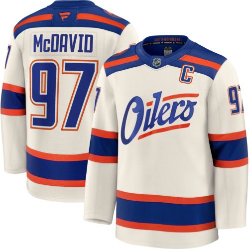 NHL Men's Edmonton Oilers Connor McDavid #97 Cream Breakaway