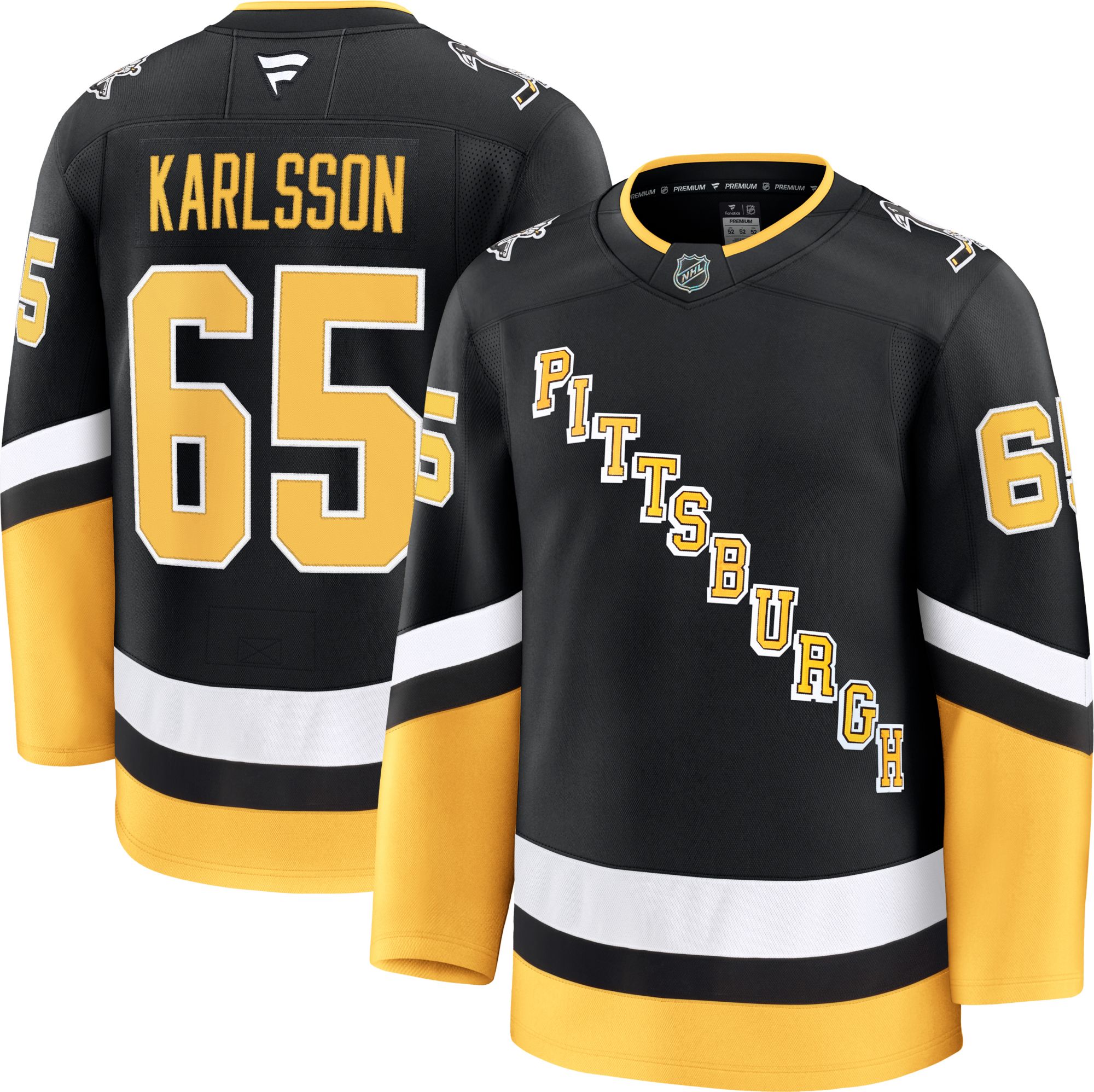 NHL Men's Pittsburgh Penguins Erik Karlsson #65 2024-2025 Premium Authentic Alternate Jersey
