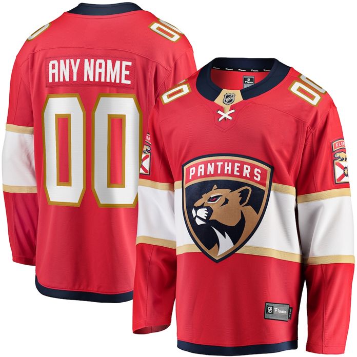 NHL Men's Custom Florida Panthers Breakaway Home Jersey