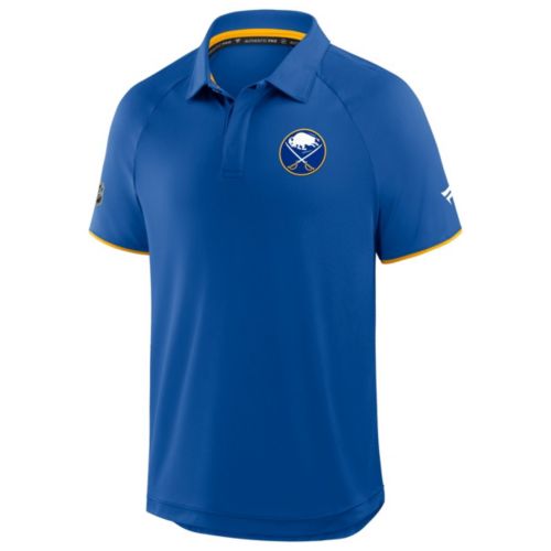 NHL Men's Buffalo Sabres Blue Wordmark Logo Short Sleeve T-Shirt