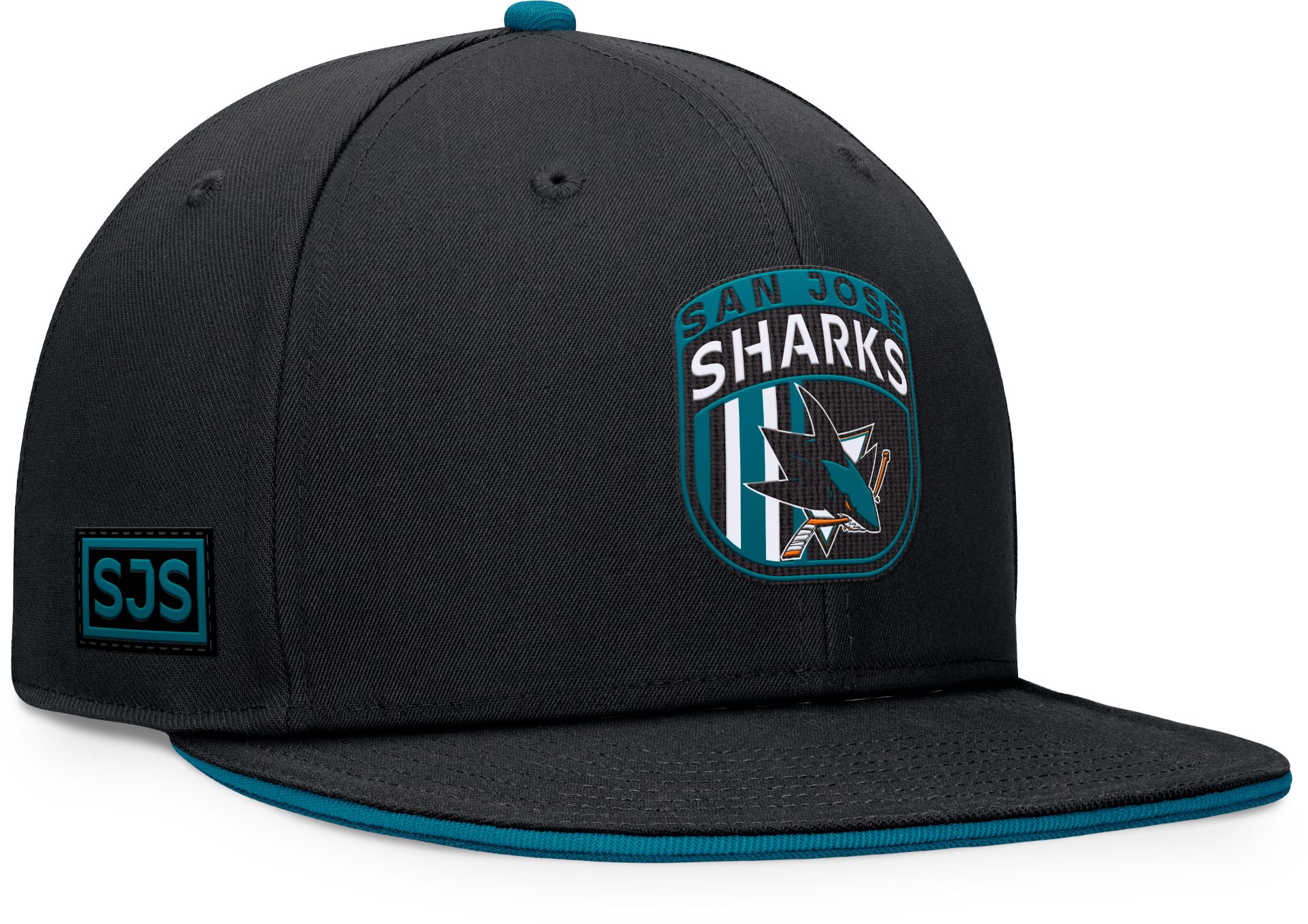 NHL Adult San Jose Sharks 2024-2025 Draft Black Snapback Hat
