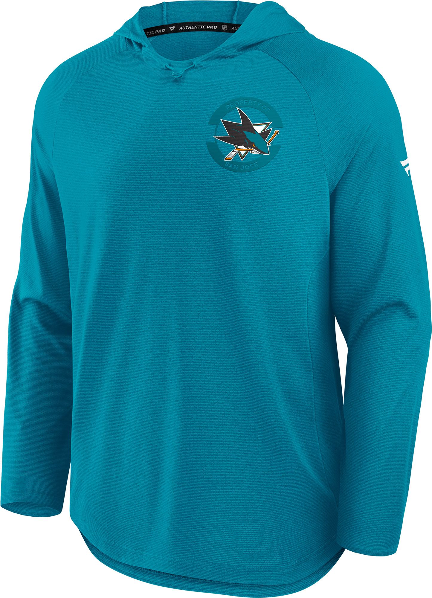 NHL Men's San Jose Sharks Blue Rink Lightweight Pullover Hoodie