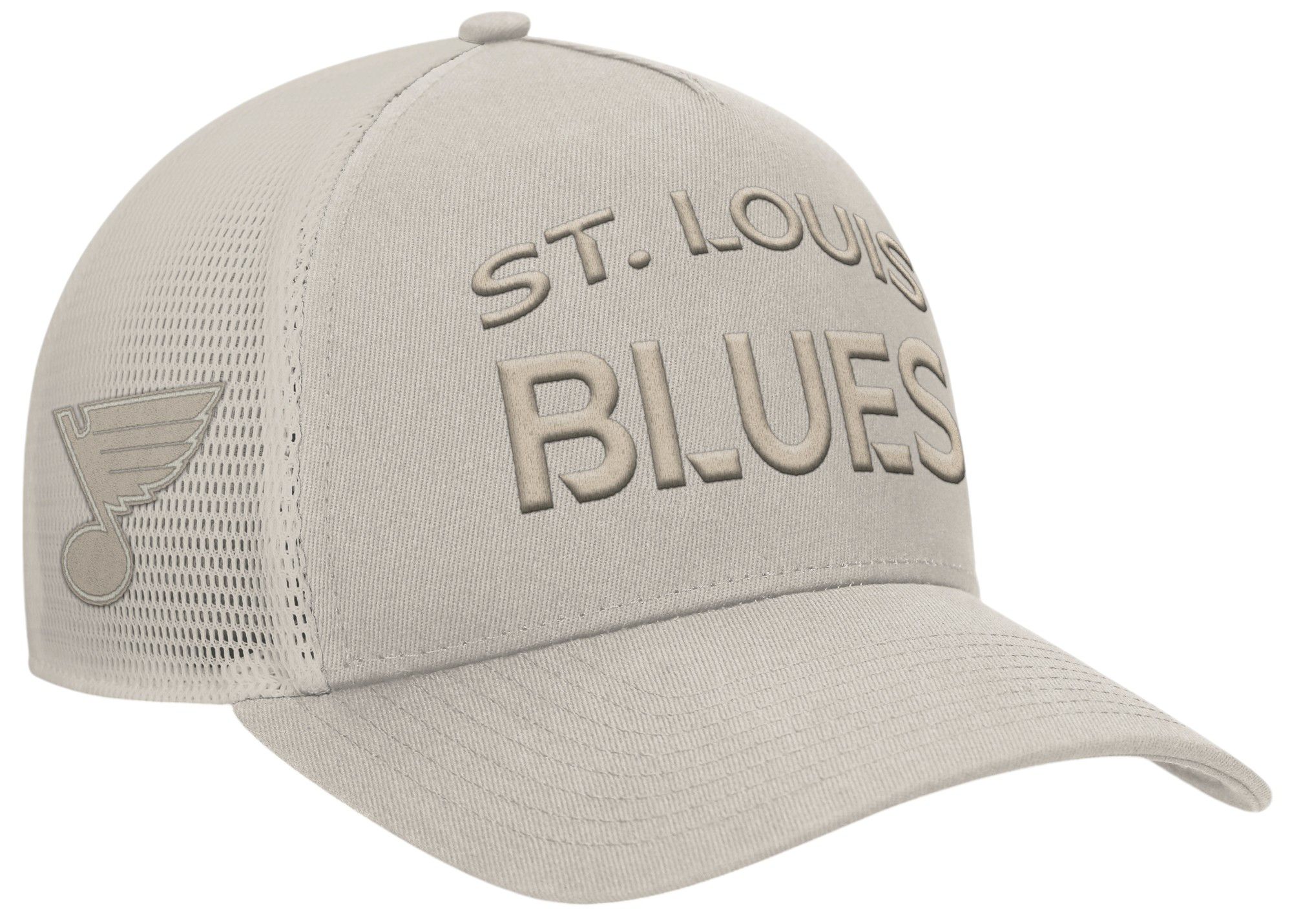 NHL Adult St. Louis Blues 2024 Authentic Pro Road Trucker Hat