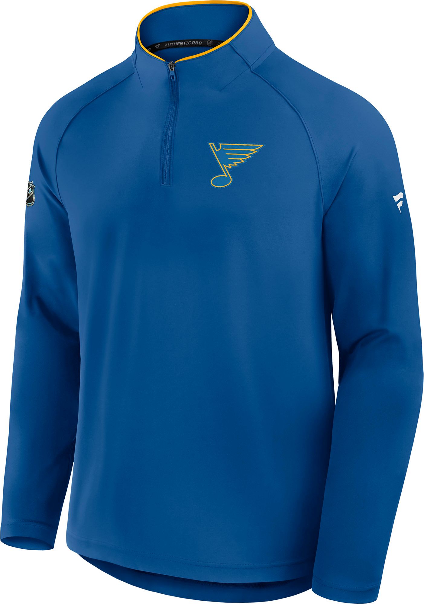 NHL Men's St. Louis Blues Blue Rink Training Quarter-Zip Pullover