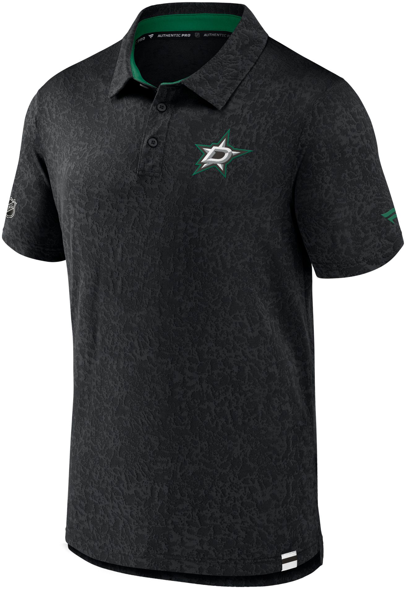 NHL Adult Dallas Stars Authentic Pro Black Polo