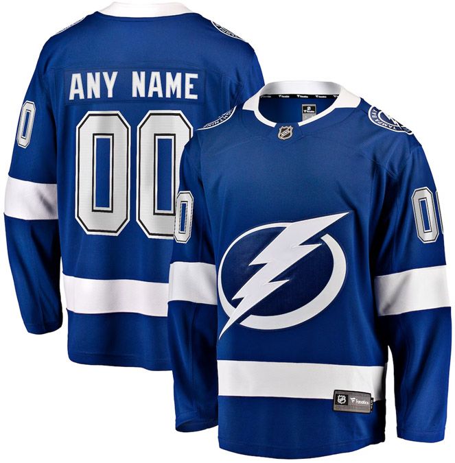 NHL Men's Custom Tampa Bay Lightning Breakaway Home Jersey