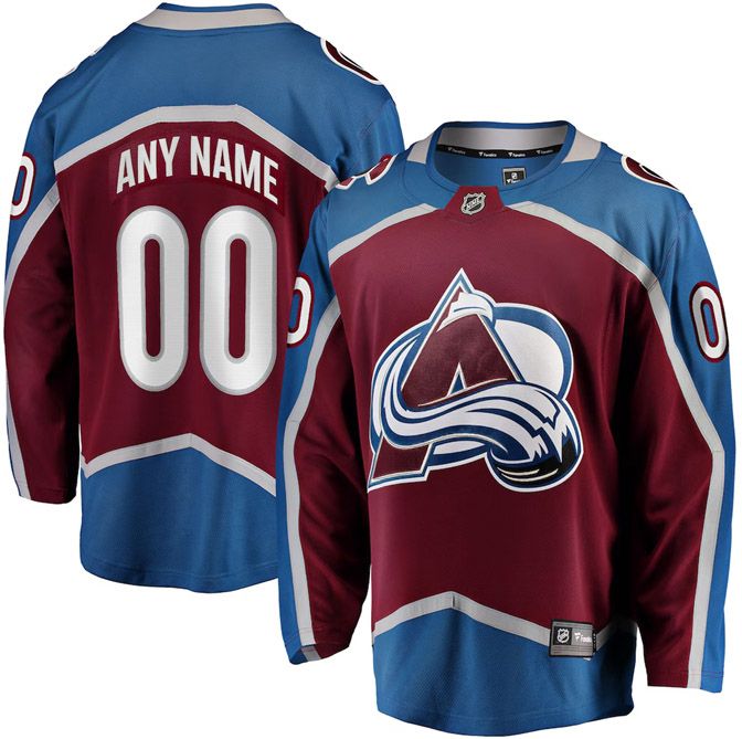 NHL Men's Custom Colorado Avalanche Breakaway Home Jersey