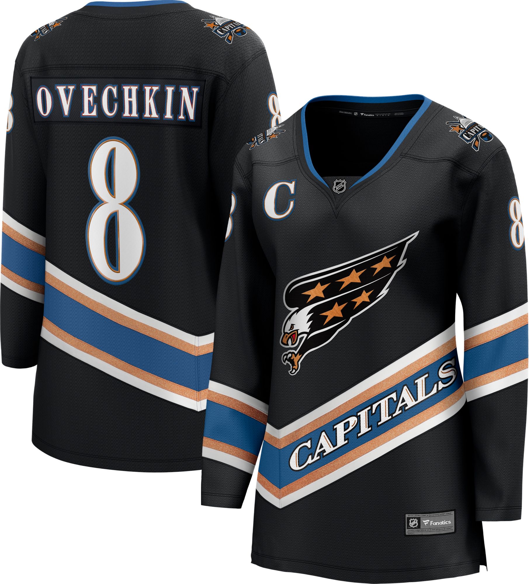 NHL Women's Washington Capitals Alexander Ovechkin #8 2024-2025 Alternate 2 Replica Jersey