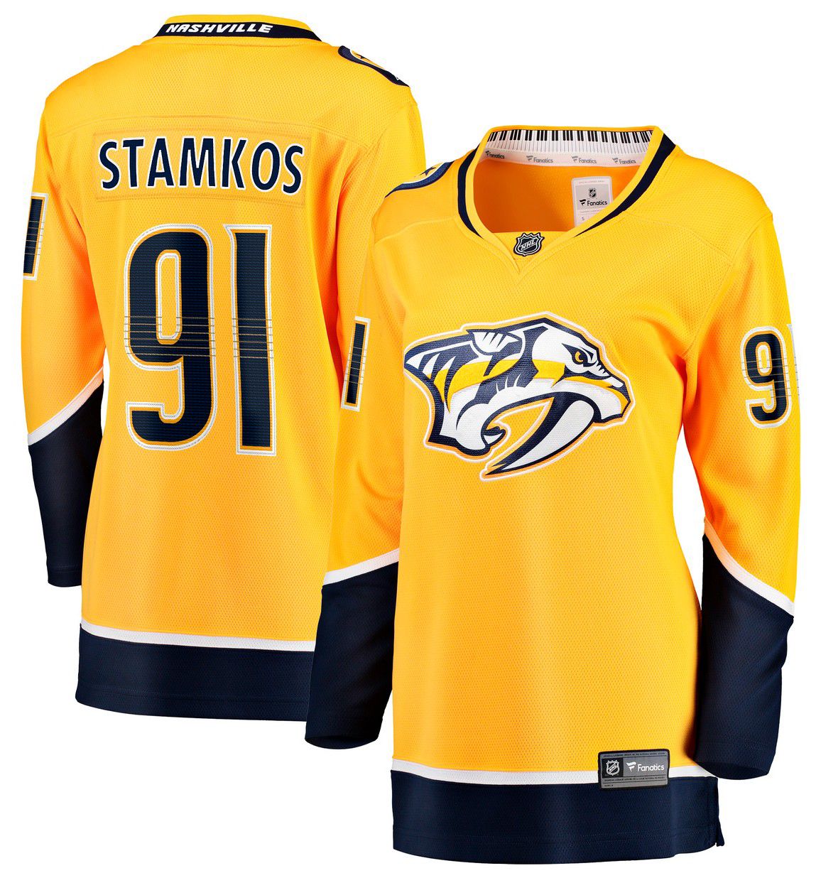 NHL Women's Nashville Predators Steven Stamkos #91 2024-2025 Home Replica Jersey