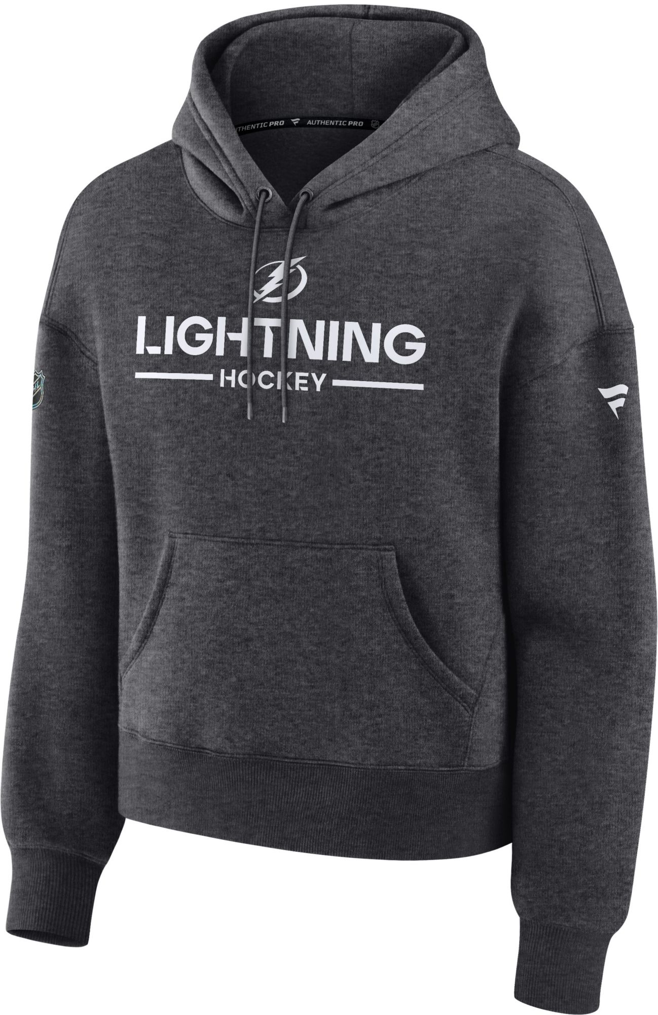 NHL Women's Tampa Bay Lightning Grey Primary Rink Pullover Hoodie