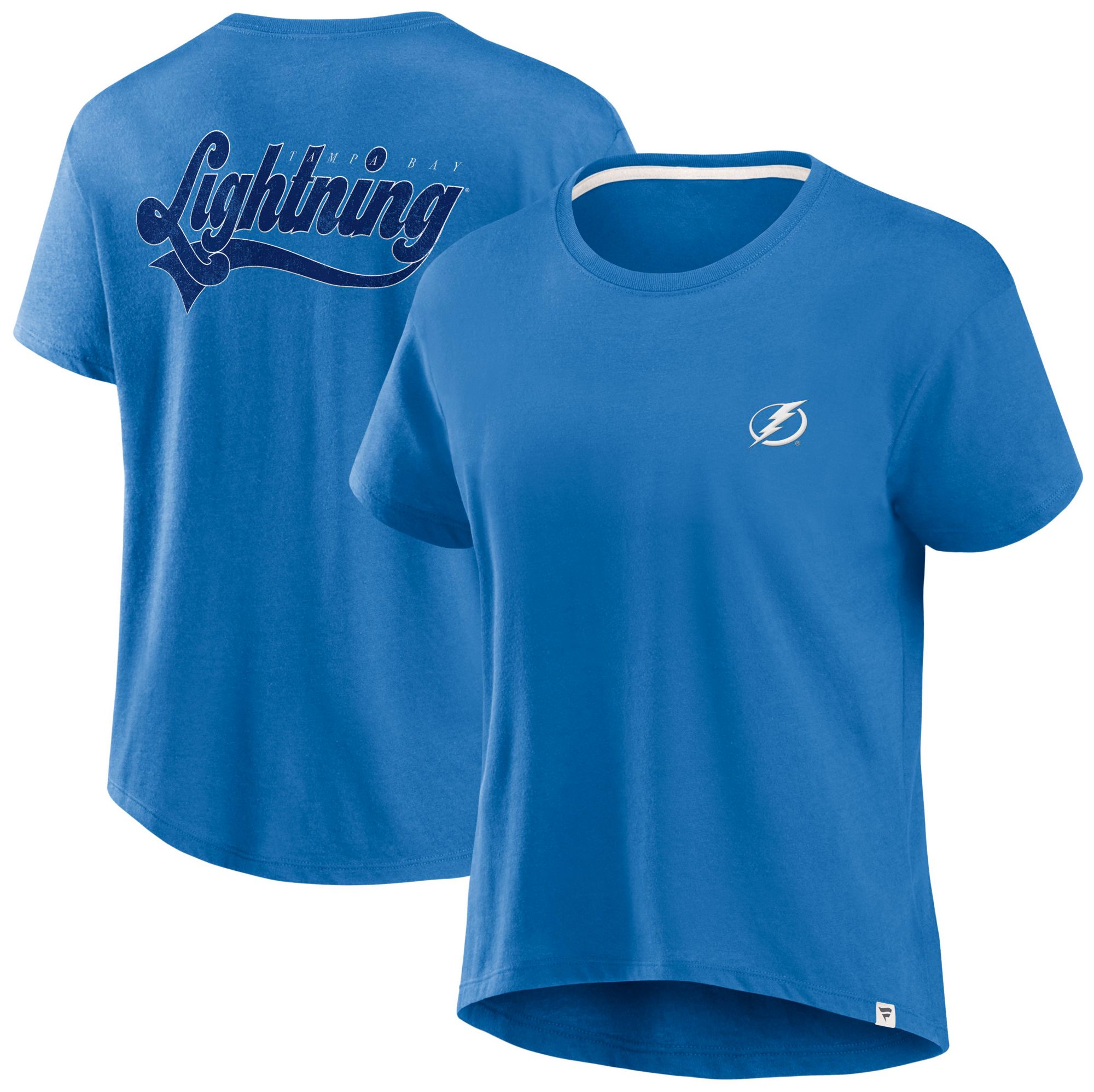 NHL Women's Tampa Bay Lightning 2024-2025 Vintage Spirited Blue T-Shirt