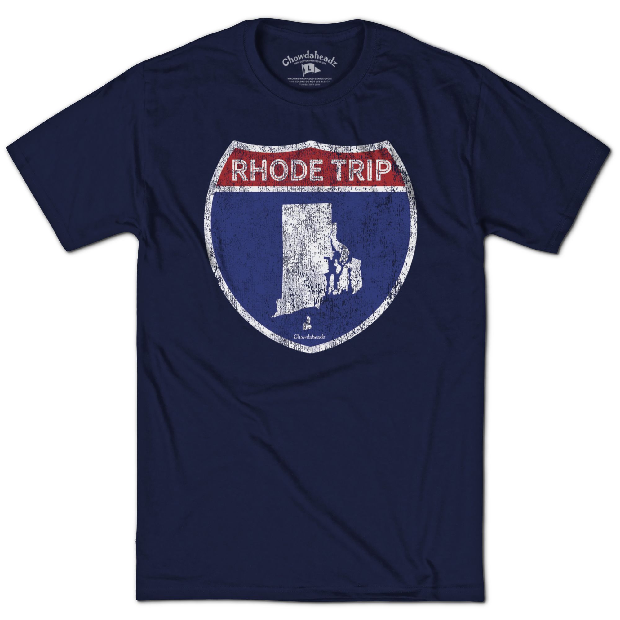Chowdaheadz Adult Rhode Island Rhode Trip T-Shirt