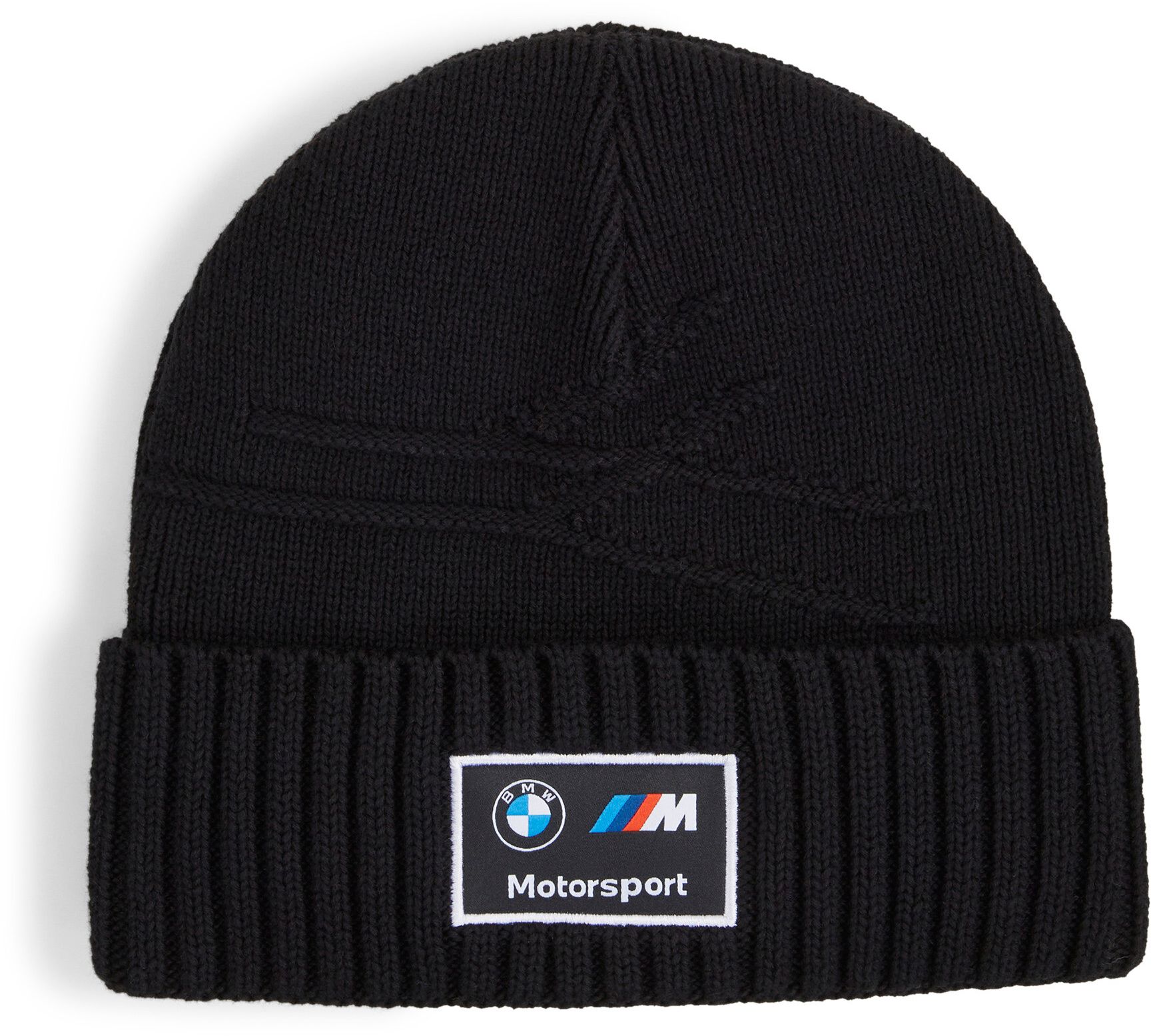 PUMA Adult BMW Formula 1 Racing Black Cuffed Knit Beanie