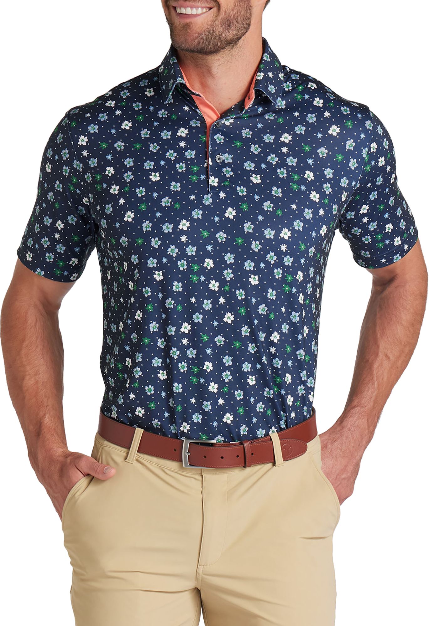 PUMA Men's CLOUDSPUN Floral Golf Polo