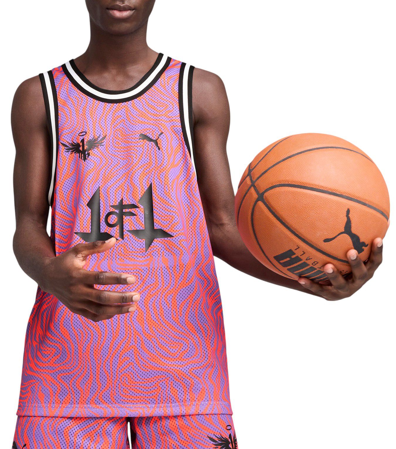 PUMA Adult Melo X Neymar Purple Basketball Jersey