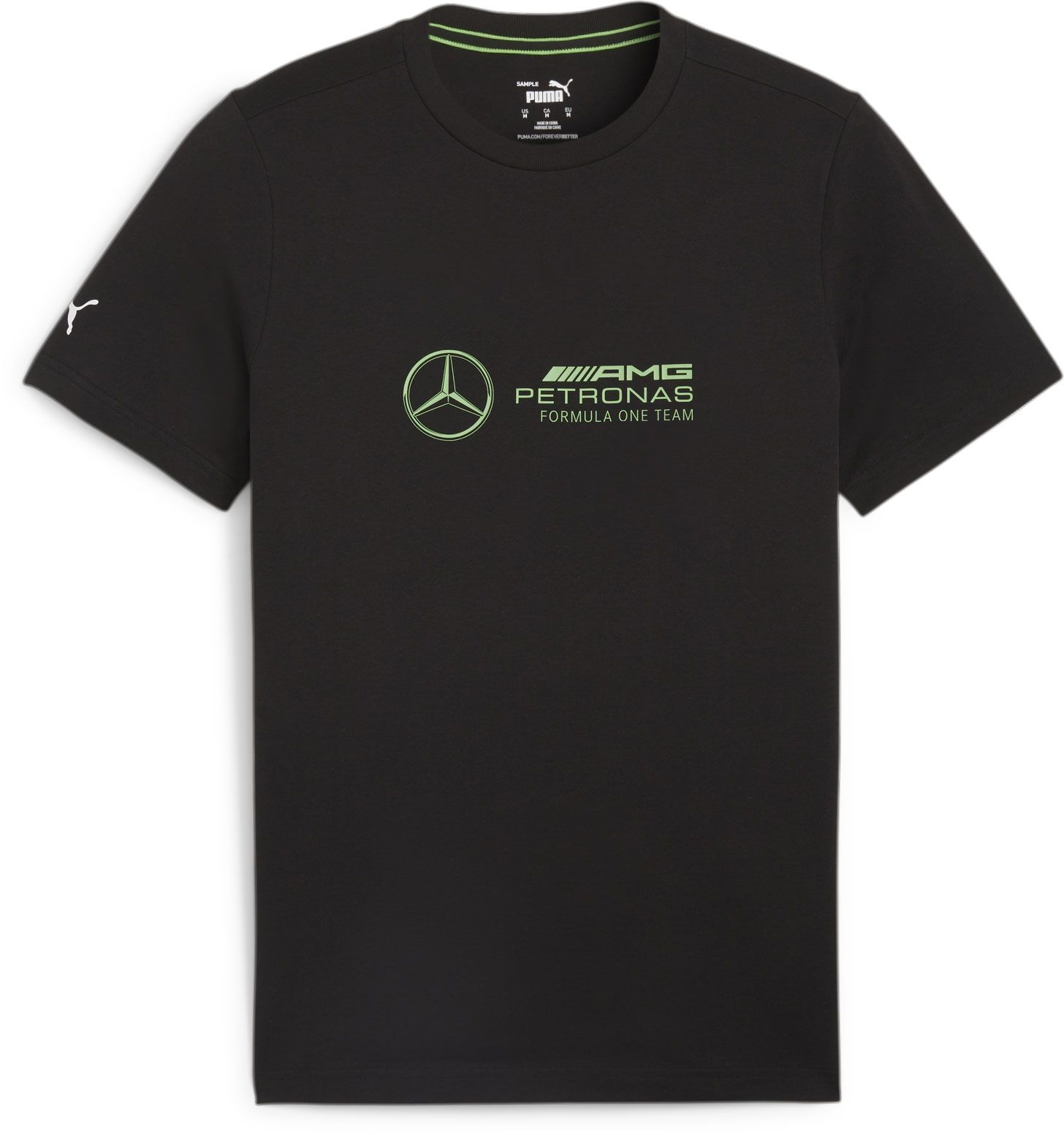Puma Adult Mercedes Racing Black ESS Logo T-Shirt