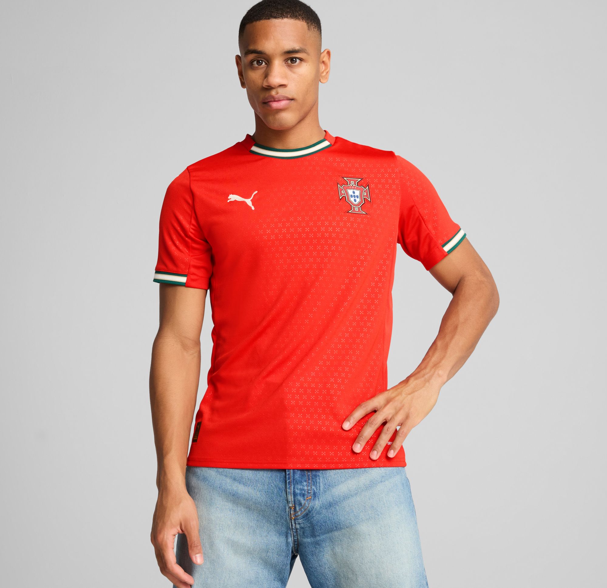 PUMA Adult Portugal Red Home Replica Jersey