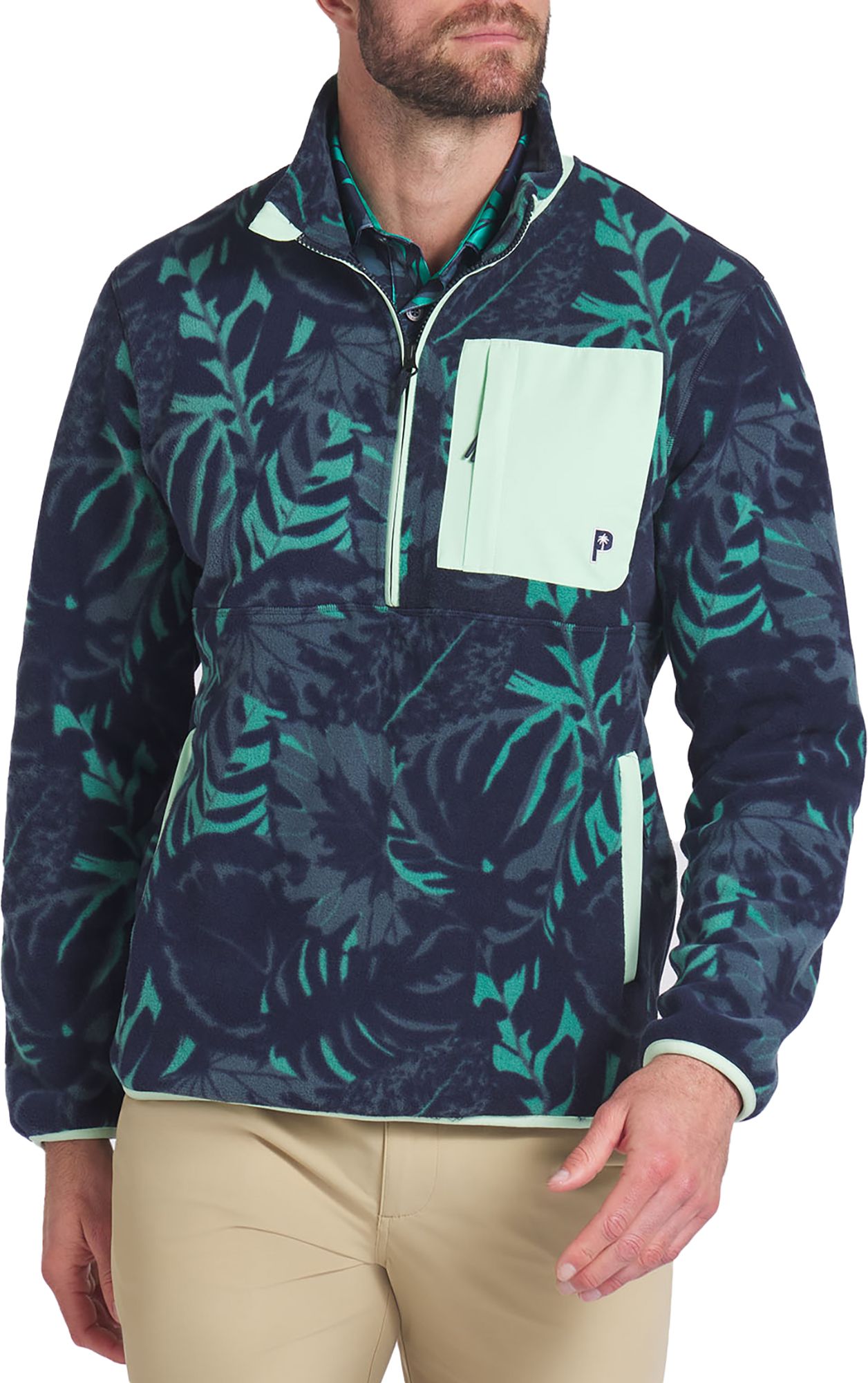 PUMA X PTC Men's Palm Fleece Golf 1/2 Zip