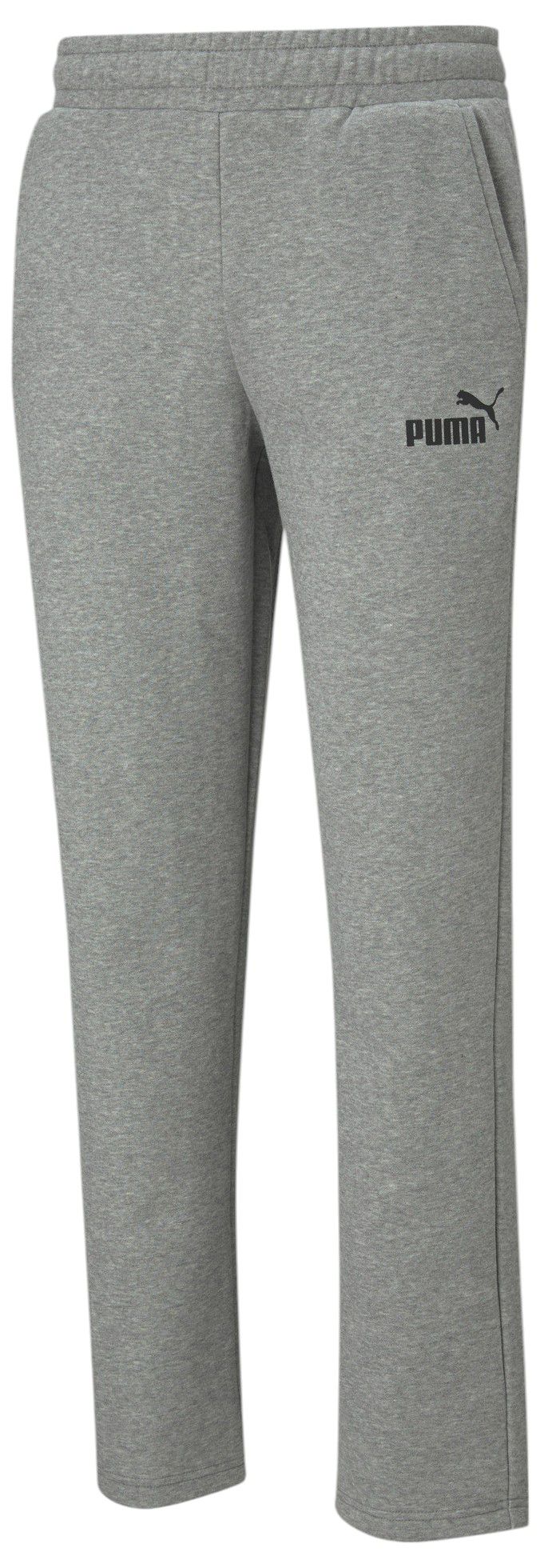 PUMA Men's Essentials Fleece Open Leg Logo Sweatpants