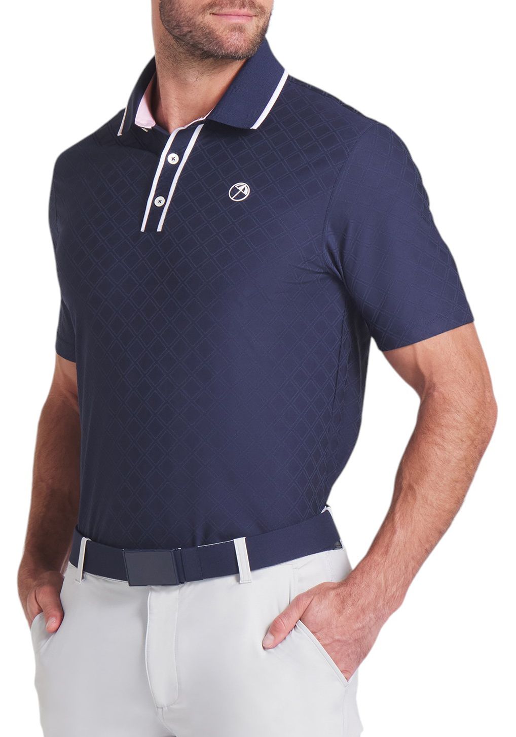 PUMA X Arnold Palmer Men's Tipped Jacquard Golf Polo