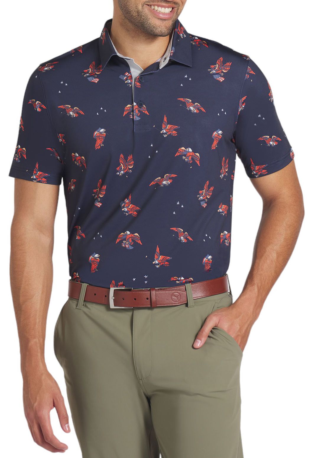 PUMA Men's Volition Flying Eagles Golf Polo