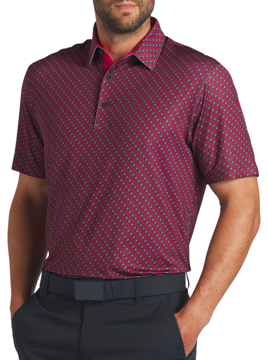 PUMA Men's Volition Flag Print Golf Polo