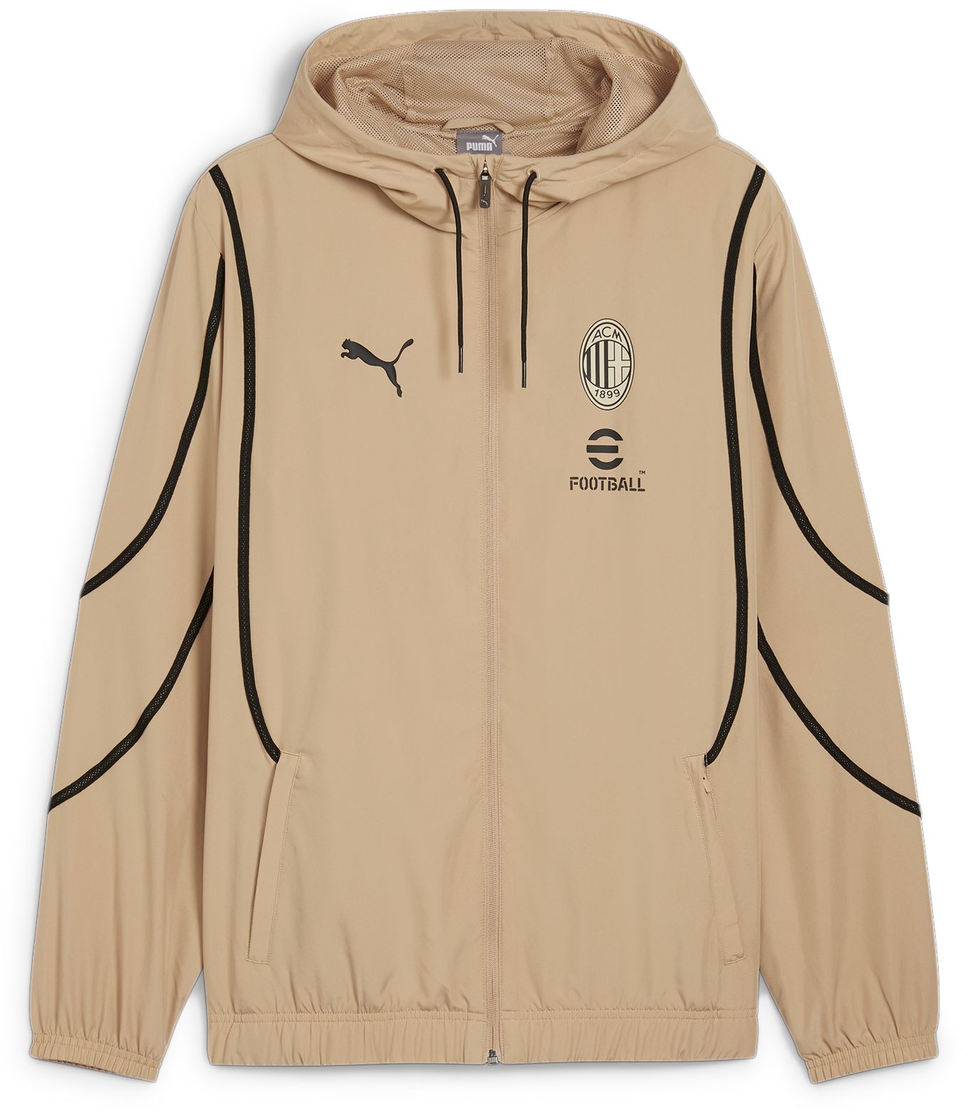 PUMA Adult AC Milan 2024 Tan Prematch Jacket