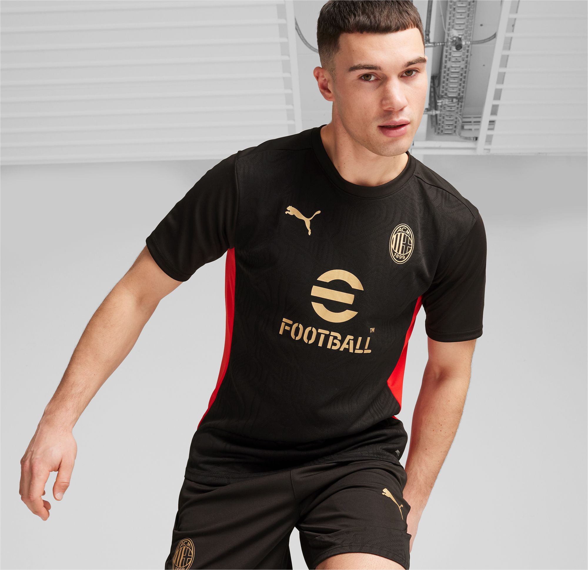PUMA Adult AC Milan 2024 Black Training Jersey