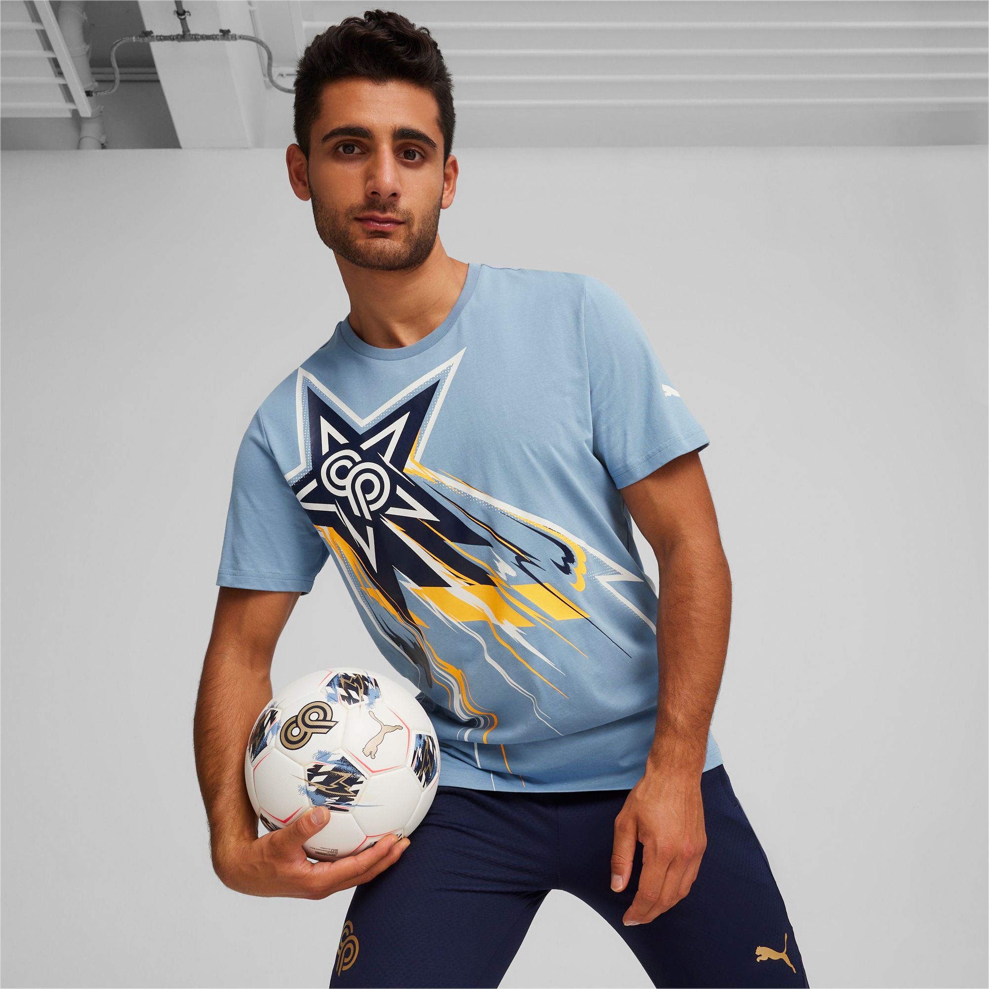 PUMA Adult Christian Pulisic Blue T-Shirt