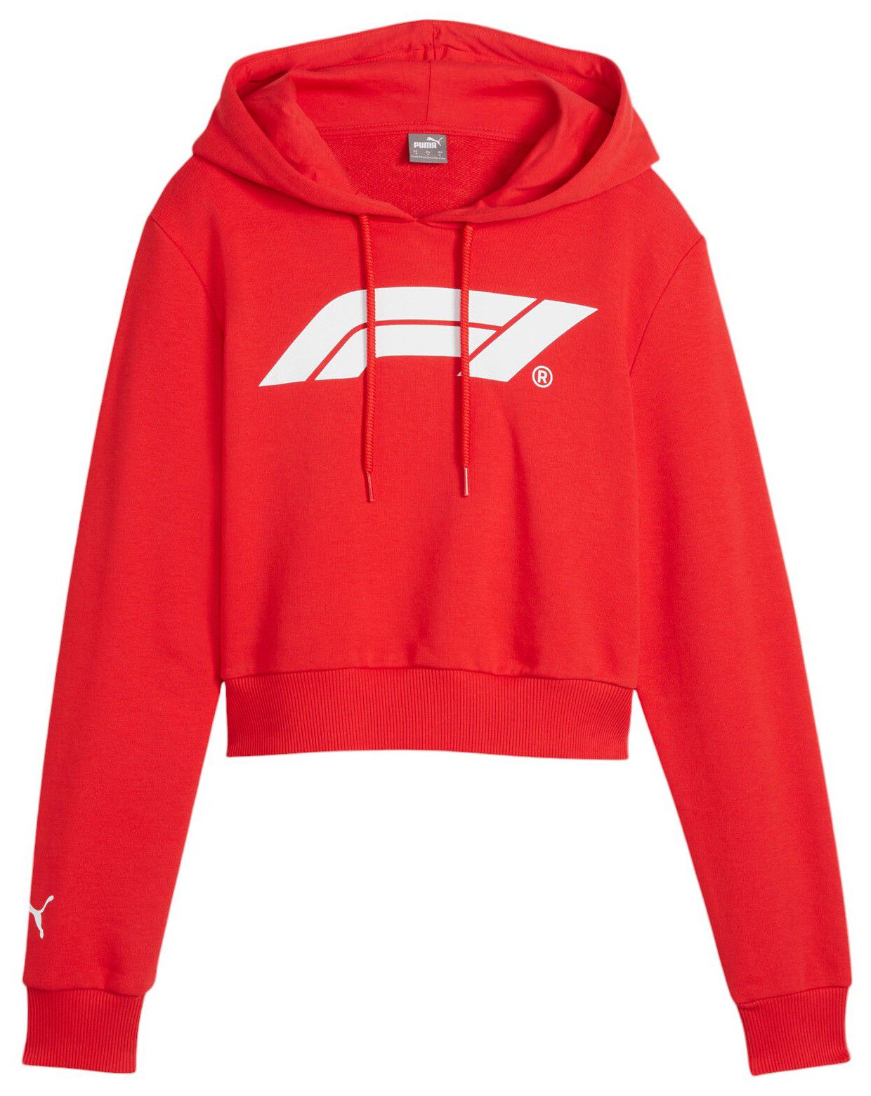 Puma Women's F1 Racing Red Essential Cropped Hoodie