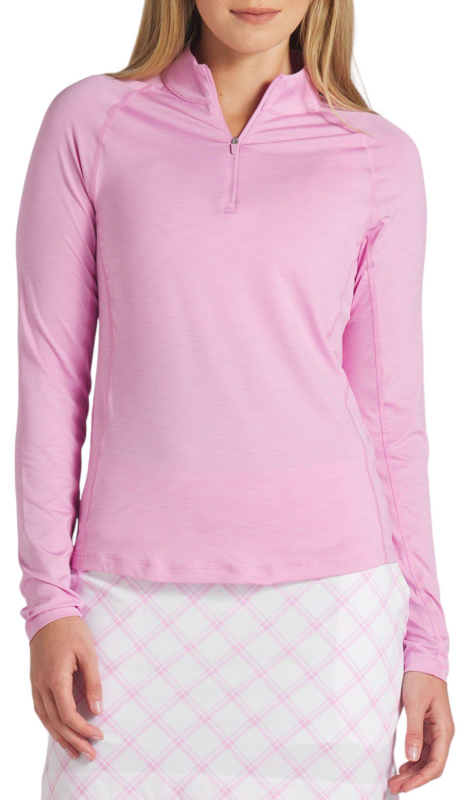 PUMA Women's YouV Solid Long Sleeve 1/4 Zip Golf Pullover