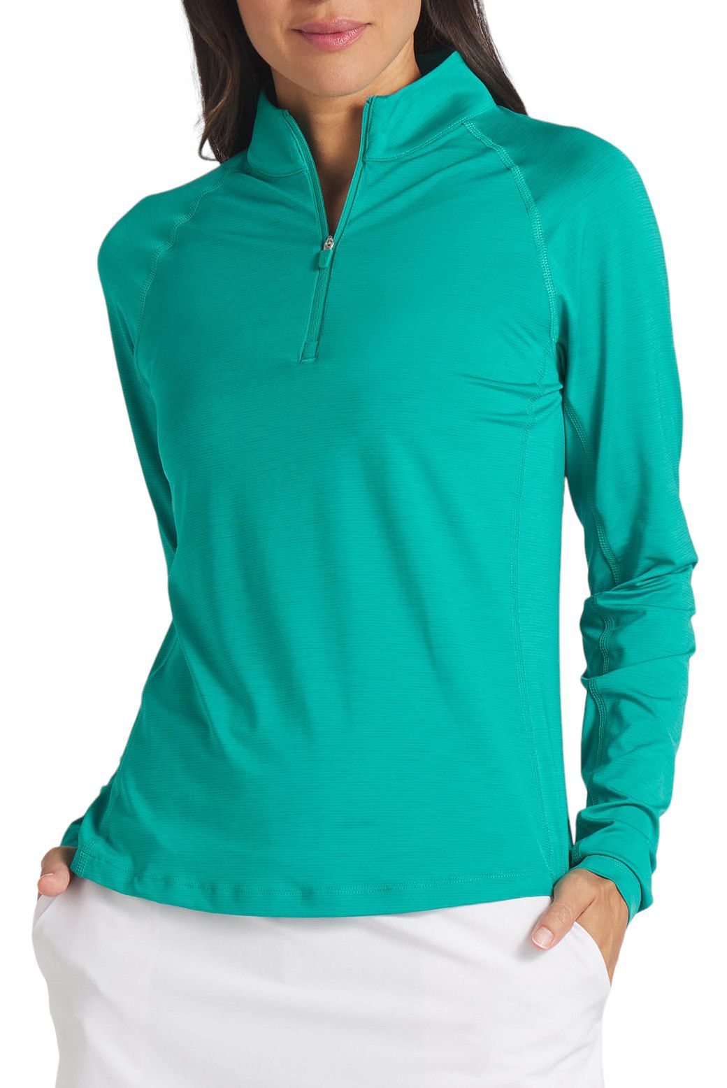 Puma Women's YouV Solid Golf 1/4 Zip Golf Pullover