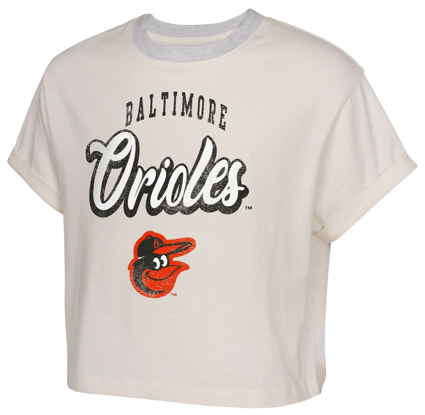 MLB Girls' Baltimore Orioles Off-White City Pennant T-Shirt