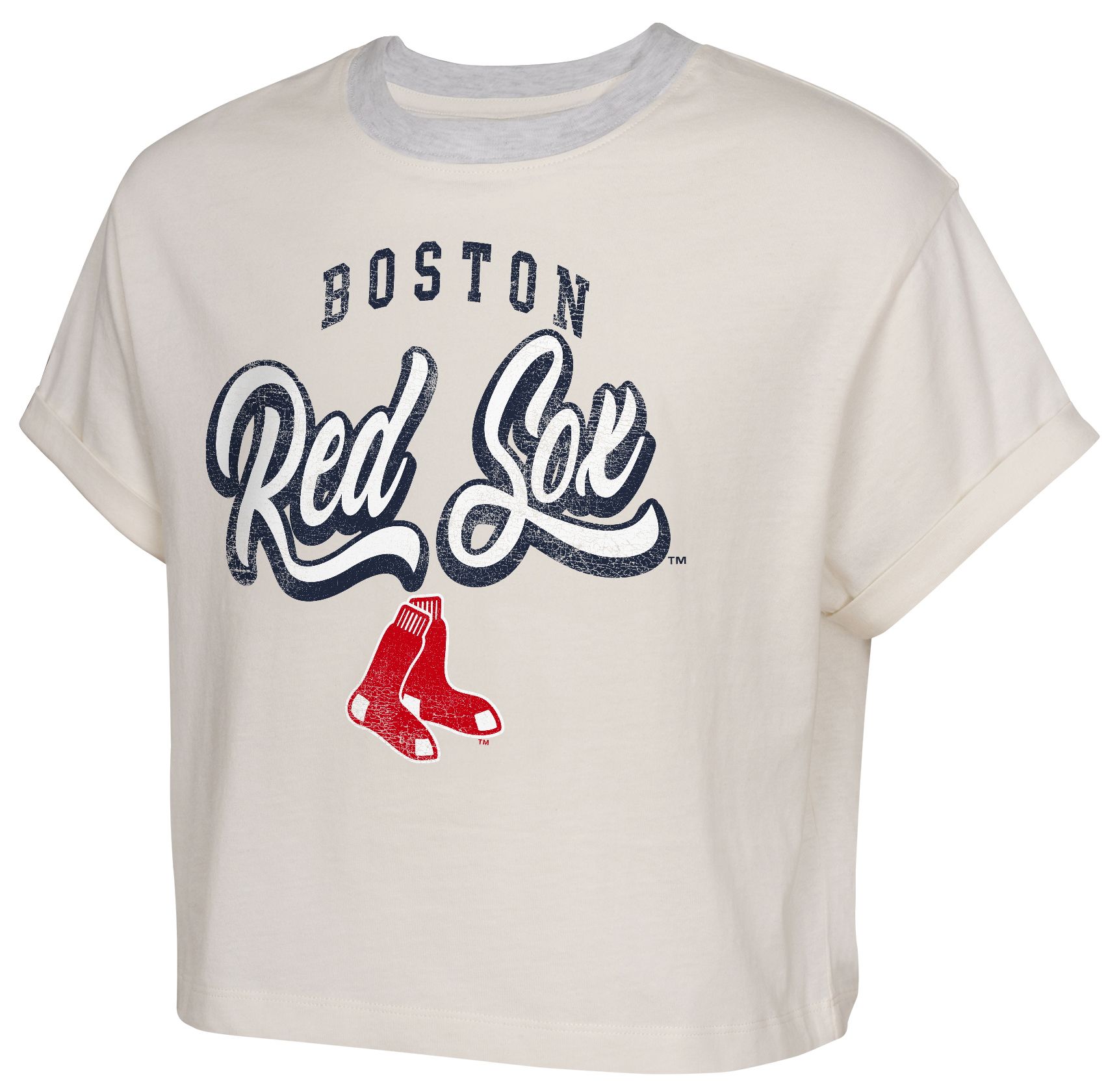 MLB Girls' Boston Red Sox Off-White City Pennant T-Shirt