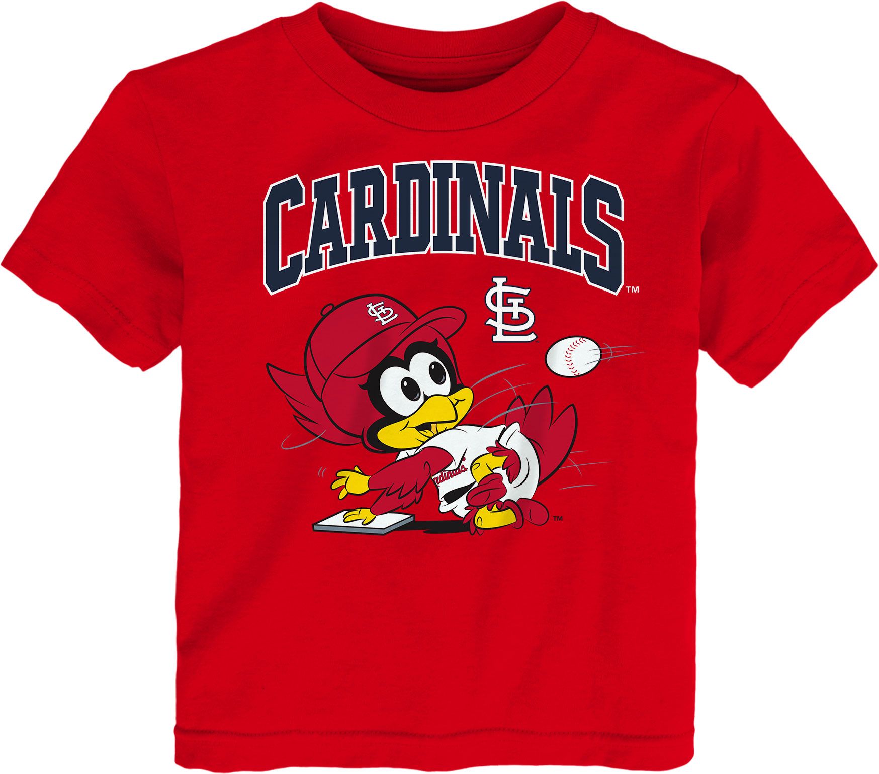MLB Team Apparel Toddler St. Louis Cardinals Red Mascot T-Shirt