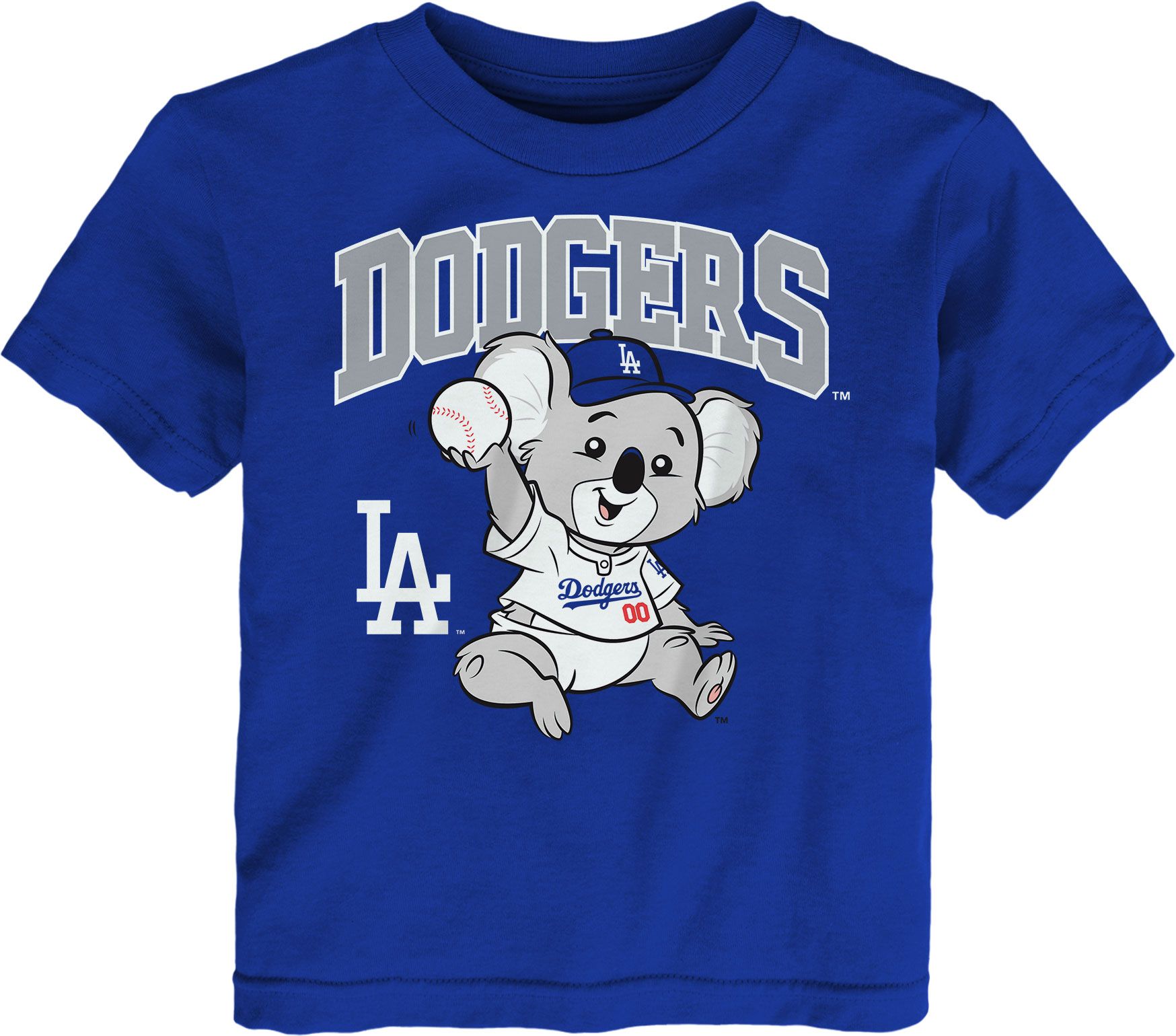 MLB Team Apparel Toddler Los Angeles Dodgers Royal Mascot T-Shirt